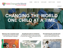 Tablet Screenshot of kidschangetheworld.org